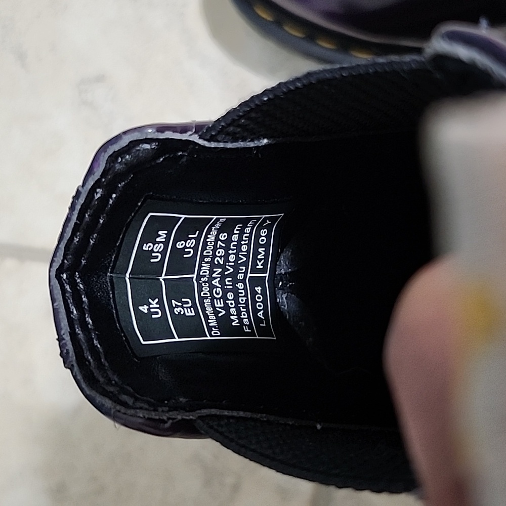 Dr. Martens Purple Ankle Boots - Picture 7 of 9